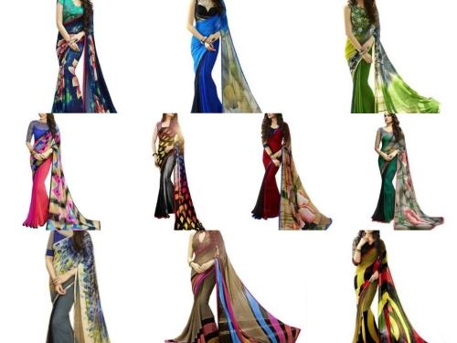 printed sarees