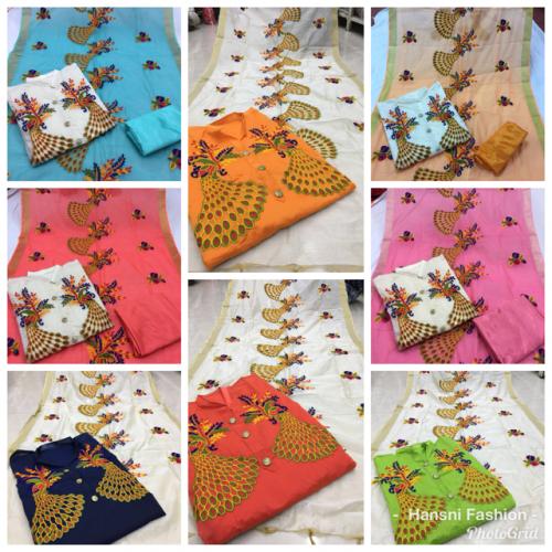 Chanderi Dress Material