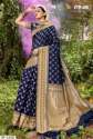 Stylish Zari Work Bridal Silk Saree  thumb 1