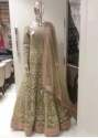 Wedding Wear Semi Stitched Embroidered Gown  thumb 1
