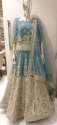 Wedding Wear Semi Stitched Embroidered Gown  thumb 2