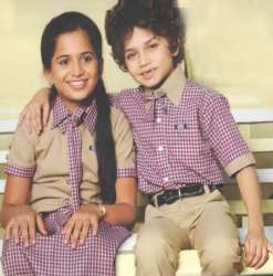 Collar Neck Cotton School Uniforms