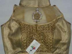 Golden party wear blouse