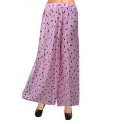 Ladies Pink Printed Palazzo