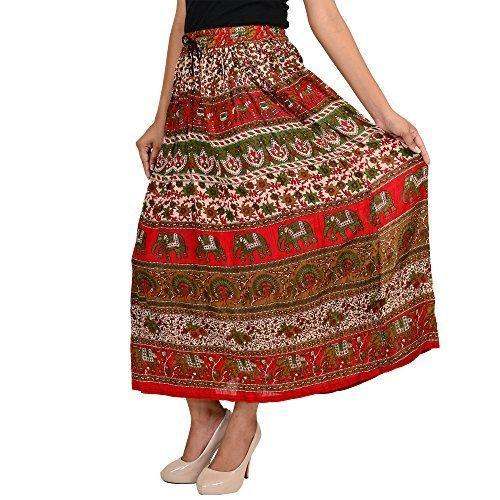 Printed Rayon Skirts by Creative India Kurti Palace