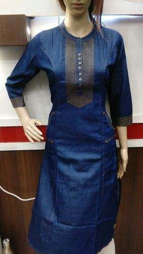 Ladies Denim Kurtis