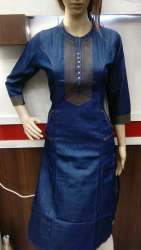 Ladies Denim Kurtis