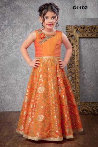 Designer kids gown0