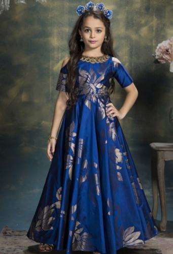 Jacquard kids Gown 