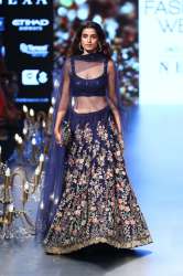 Navy Blue Designer Bollywood Style Lehenga Choli