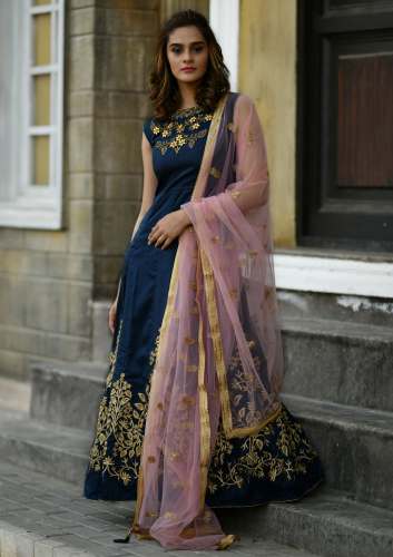 Party Wear Handwork Anarkali Suit by Khushbu Fashion