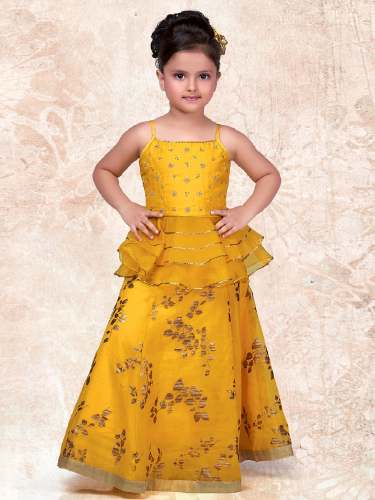 Party Wear Kids Lehenga Choli.