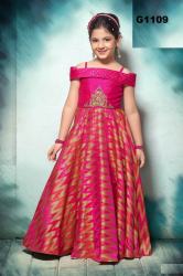 party Wear Zingzang Jequard Gown