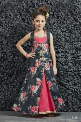 Printed Kids Gown0