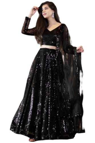 Black JBL Lehenga