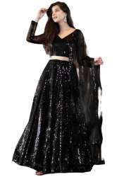 Black JBL Lehenga