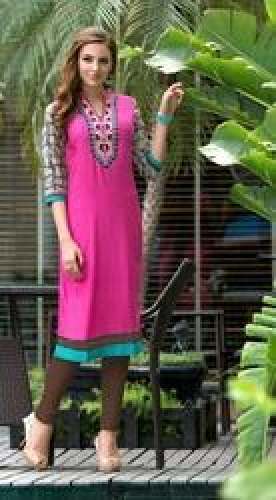 Pink Georgette Kurtis