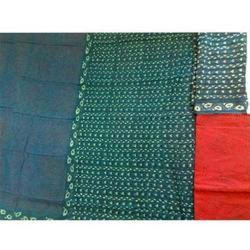 Green color chanderi suit