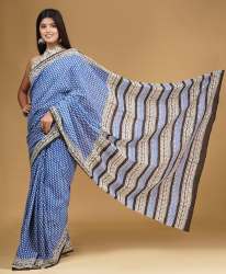 Hand Block Pure Cotton Saree 