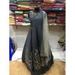 Long Gown with heavy dupatta