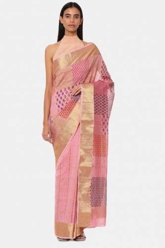 Satya Paul Peach The Dusk Saree - Get Best Price from Manufacturers &  Suppliers in India