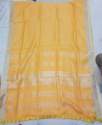 Checks Designer Linen Cotton Saree thumb 2