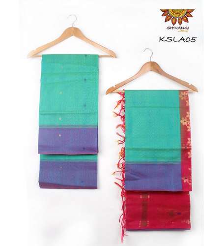 New Arrival Handloom Kora Silk Dress Material