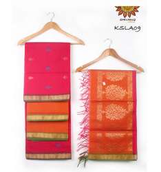 New Handloom Semi Kora Silk Dress Material
