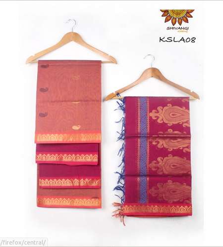 New Handloom Silk Dress Material For Women by Shivangi Clothing