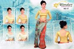 Golden Lycra Stretchable Blouse