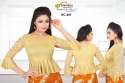 Fashionable Golden Shimmer Stretchable Blouse