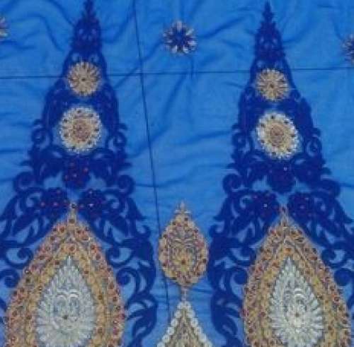 border Embroidery Fabric by dhiraj textiles