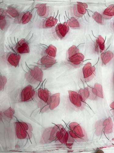 Organza Digital Printed Fabric  by dhiraj textiles