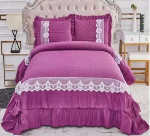 Embroidered Hand loom Bed Covers by M L Textile