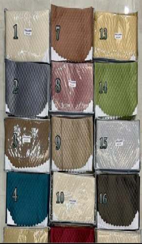 Solid Colors Quilted Sofa Cover by M L Textile
