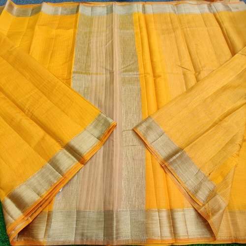 Elegant Tussar silk Plain Saree by Gallery Boutique