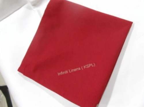Polyester Plain Red Cocktail Napkin