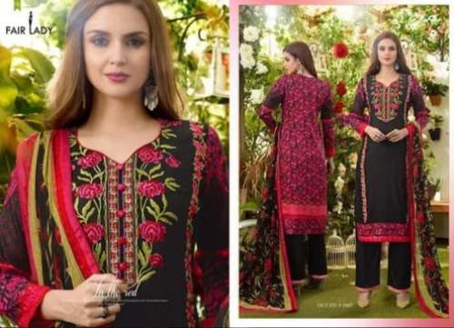 New Collection Embroidery Unstitch Suit For Women by Bansal Synthetics