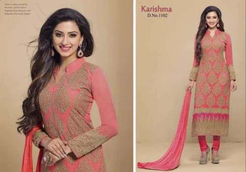 New Trendy Unstitched Embroidery Suit by Bansal Synthetics