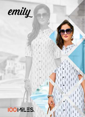 Emily IKKAT PRINT KURTIS by Shopager