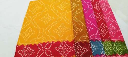 Designer Cotton Printed Saree With Blouse by Krishna Saree Center