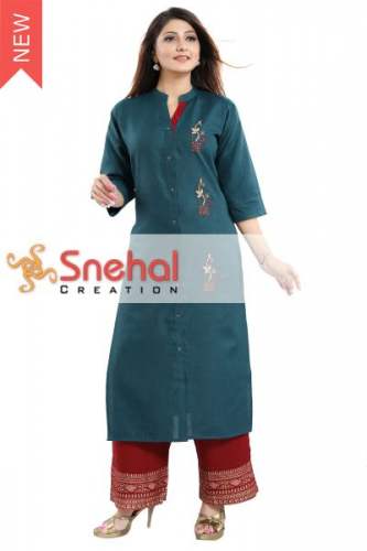 Fancy Kurti With Plazo  by Snehal Creation Inc