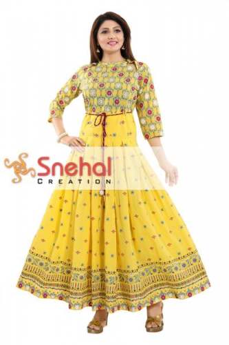 Party wear Anarkali Kurti by Snehal Creation Inc