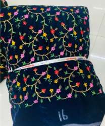 Fancy Velvet Embroidered Fabric