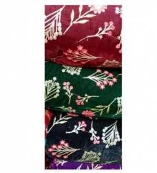 Velvet Embroidered Fabric For Ladies Lehenga