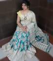 Beautiful Handloom Linen Chanderi Sarees thumb 1