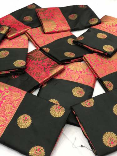Katan Silk Saree With Mina Work