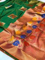 Pure katan silk sarees