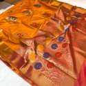 Pure katan silk sarees thumb 1