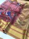 Pure Organza soft silk saree thumb 1